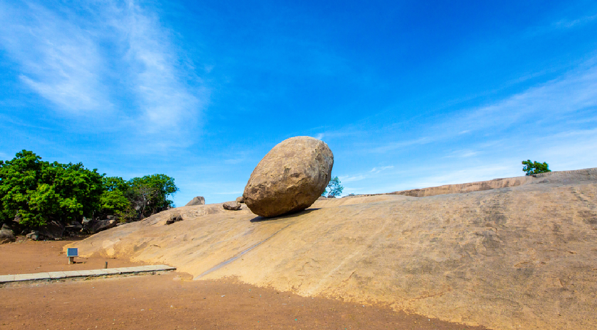 Krishna’s Butterball, Mahabalipuram